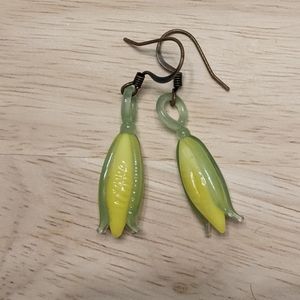 It's Corn! Cob Glass Earrings